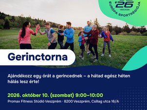 Mozdulj velünk! – Közösségi Sportműhely: Gerinctorna