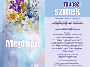 „Tavaszi színek” kollektív kiállításának megnyitója